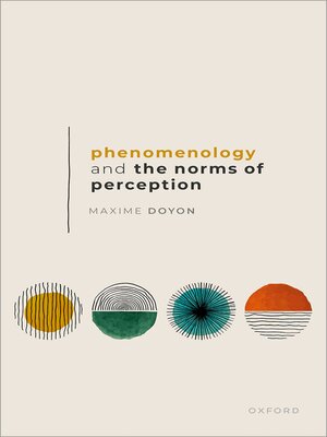 cover image of Phenomenology and the Norms of Perception